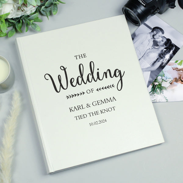 Buy Personalised Rustic Wedding Traditional Album at www.giftsfinder.co.uk