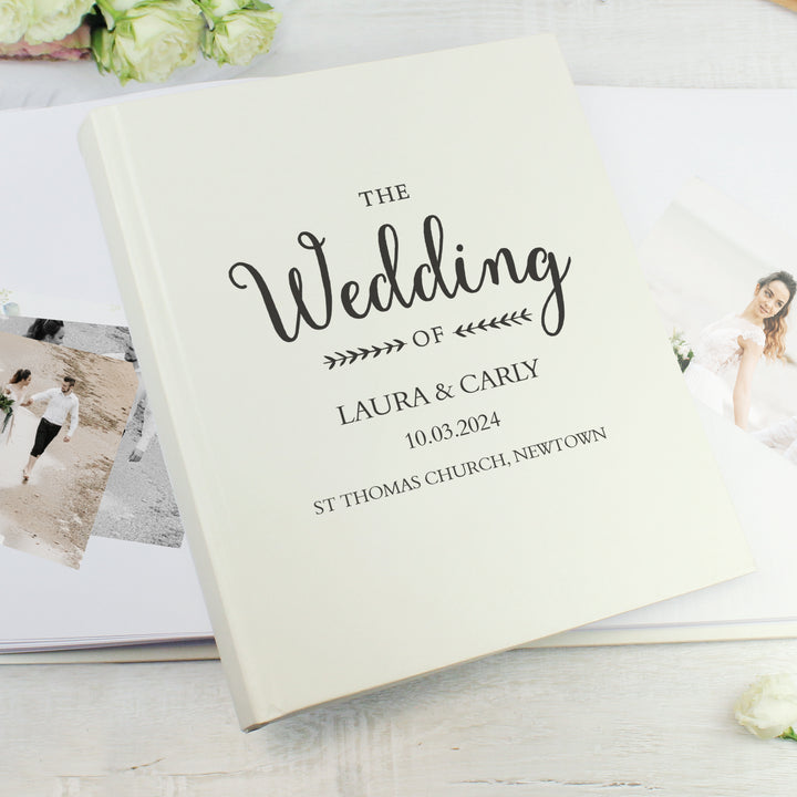 Personalised Rustic Wedding Traditional Photo Album in gift category Photo Frames, Albums and Guestbooks