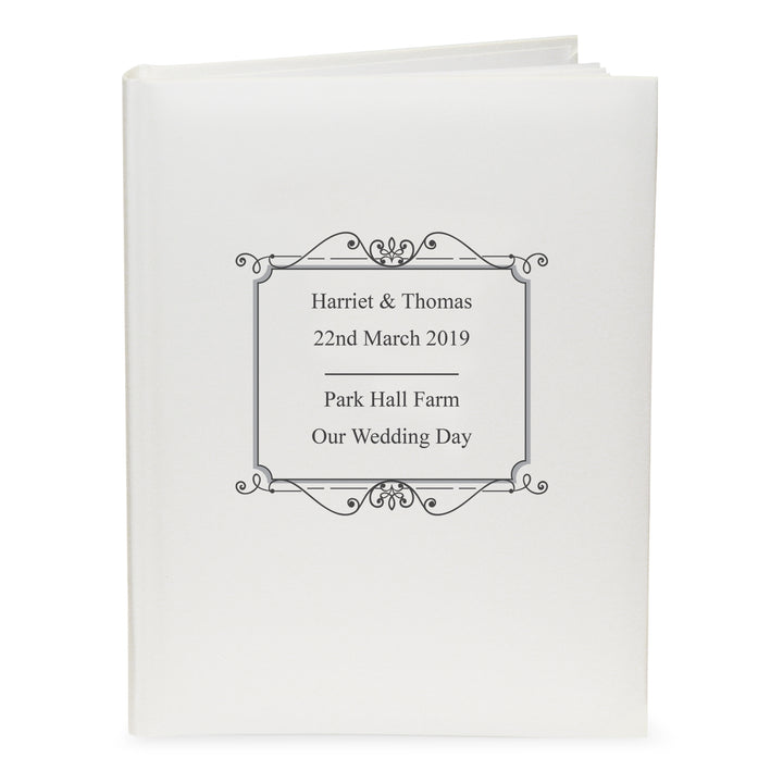 Personalised Silver Traditional Photo Album in gift category Photo Frames, Albums and Guestbooks