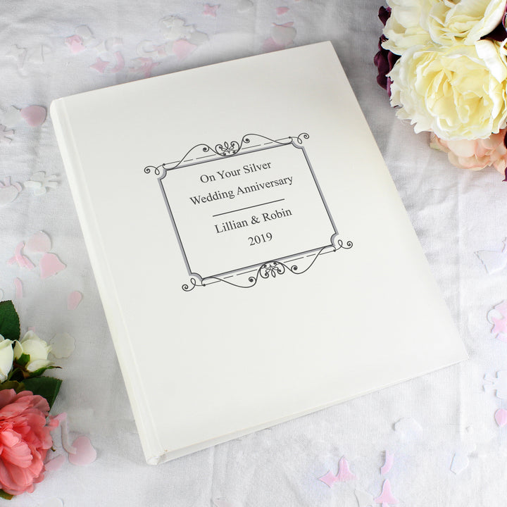 Personalised Silver Traditional Photo Album in gift category Photo Frames, Albums and Guestbooks