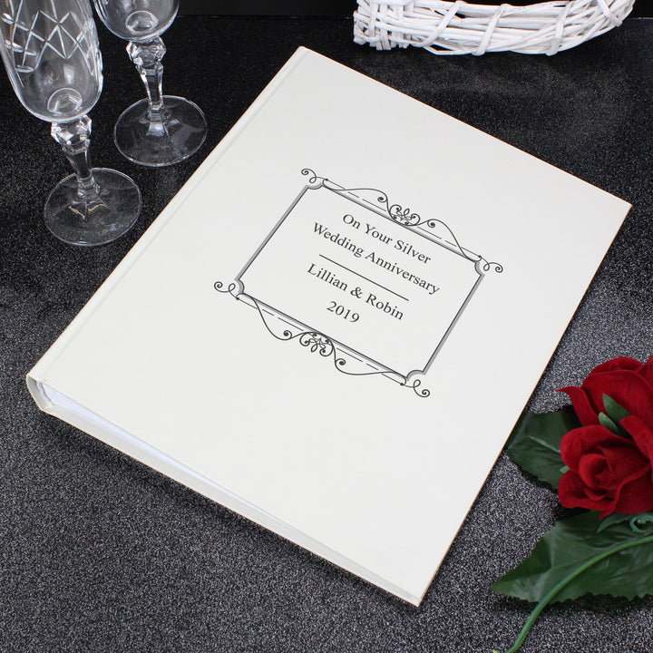 Buy Personalised Silver Traditional Album at www.giftsfinder.co.uk