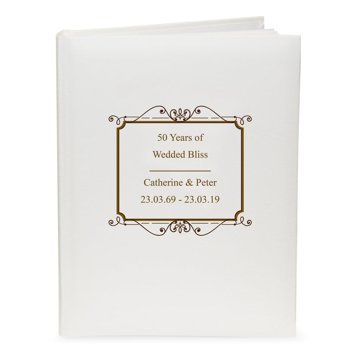 Buy Personalised Gold Traditional Album at www.giftsfinder.co.uk