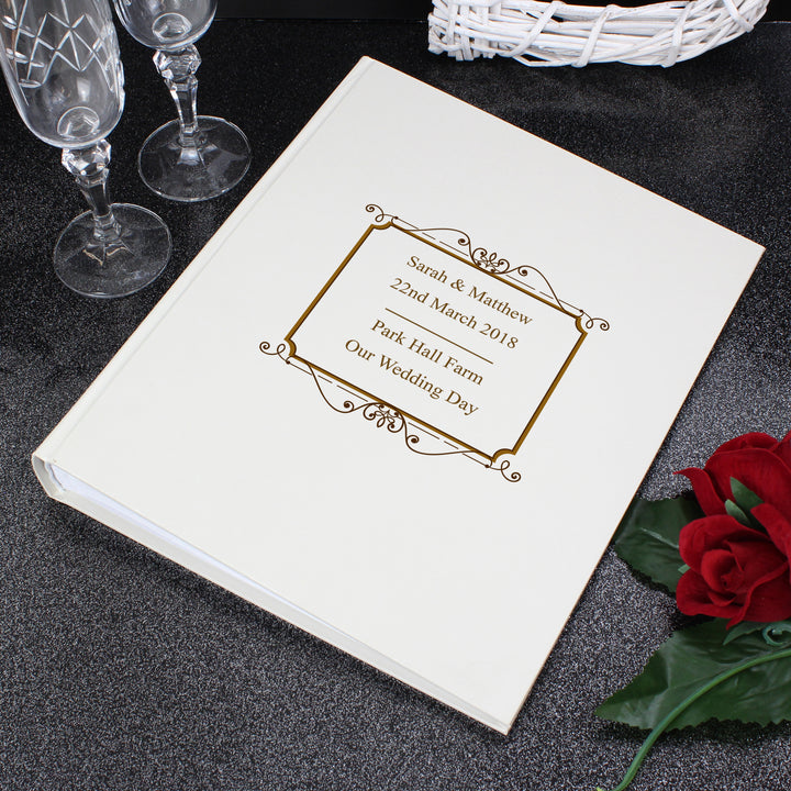 Buy Personalised Gold Traditional Album at www.giftsfinder.co.uk