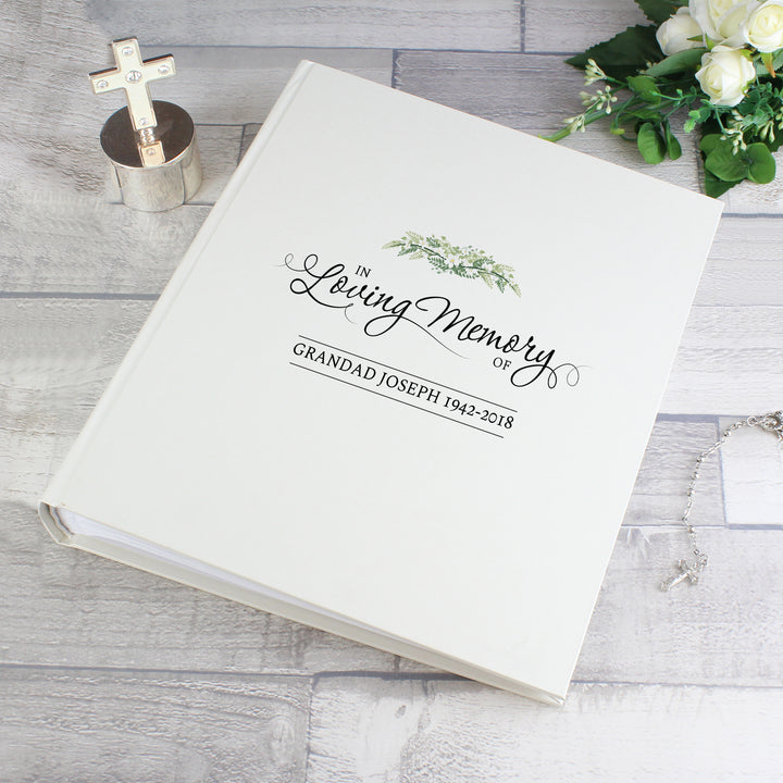 Buy Personalised In Loving Memory Traditional Photo Album available now at www.giftsfinder.co.uk