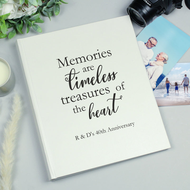 Buy Personalised 'Memories are Timeless' Traditional Photo Album available now at www.giftsfinder.co.uk