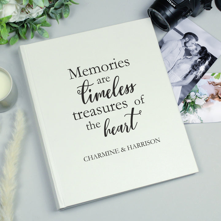 Buy Personalised 'Memories are Timeless' Traditional Photo Album available now at www.giftsfinder.co.uk