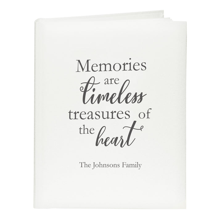 Buy Personalised 'Memories are Timeless' Traditional Photo Album available now at www.giftsfinder.co.uk