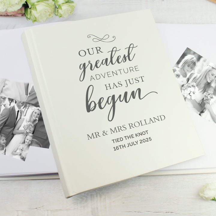 Buy Personalised Our Greatest Adventure Traditional Photo Album at www.giftsfinder.co.uk