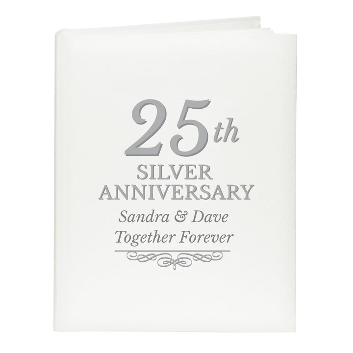 Personalised 25th Silver Anniversary Traditional Photo Album - part of the Photo Frames, Albums and Guestbooks collection