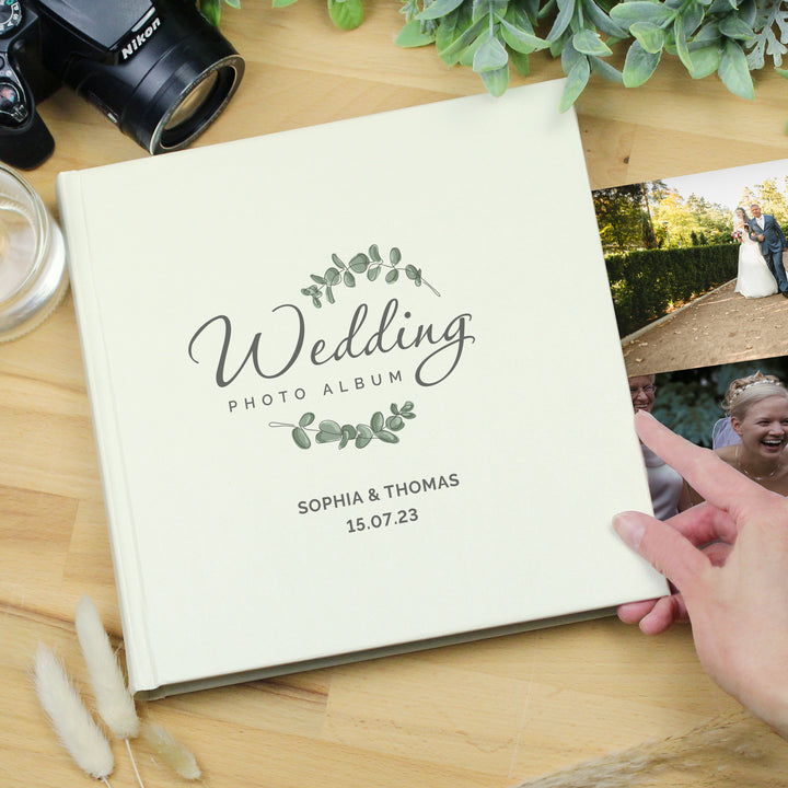 Personalised Wedding Square Photo Album in gift category Personalised Photo Albums