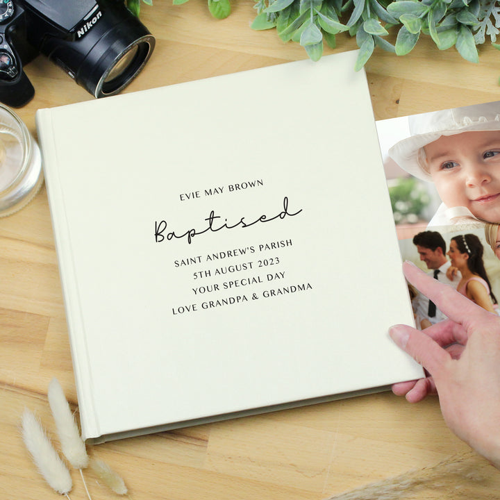 Buy Personalised Free Text Square Photo Album available now at www.giftsfinder.co.uk