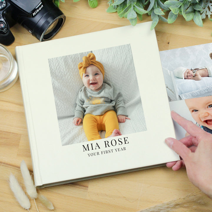 Buy Personalised Photo Upload Square Photo Album at www.giftsfinder.co.uk