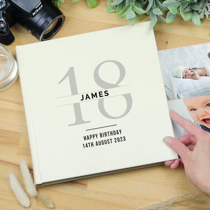 Buy Personalised Birthday Square Photo Album available now at www.giftsfinder.co.uk