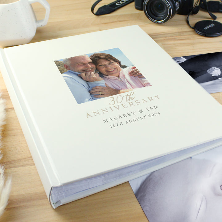 Buy Personalised Photo Upload 25th Anniversary Traditional Photo Album at www.giftsfinder.co.uk