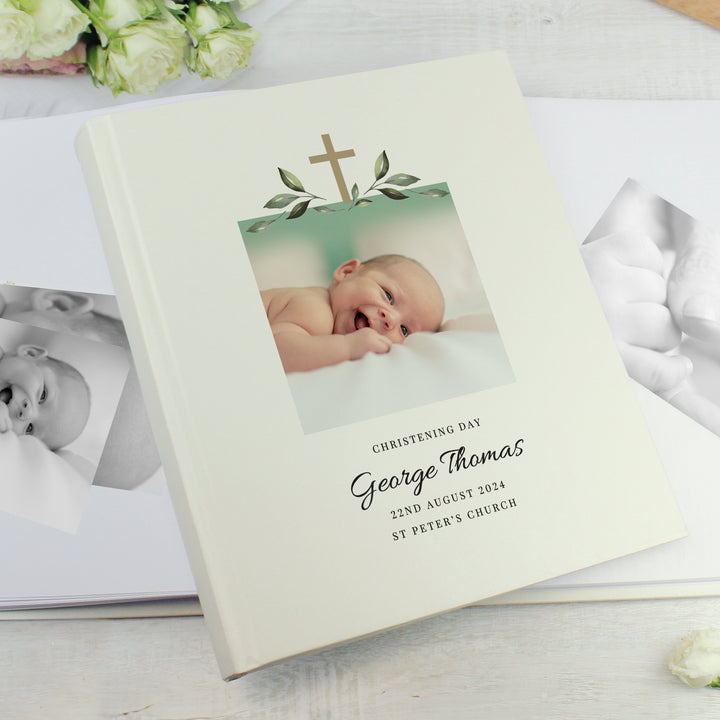 Personalised Christening Photo Upload Traditional Photo Album - part of the Photo Frames, Albums and Guestbooks collection