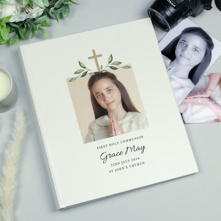 Personalised Christening Photo Upload Traditional Photo Album - part of the Photo Frames, Albums and Guestbooks collection