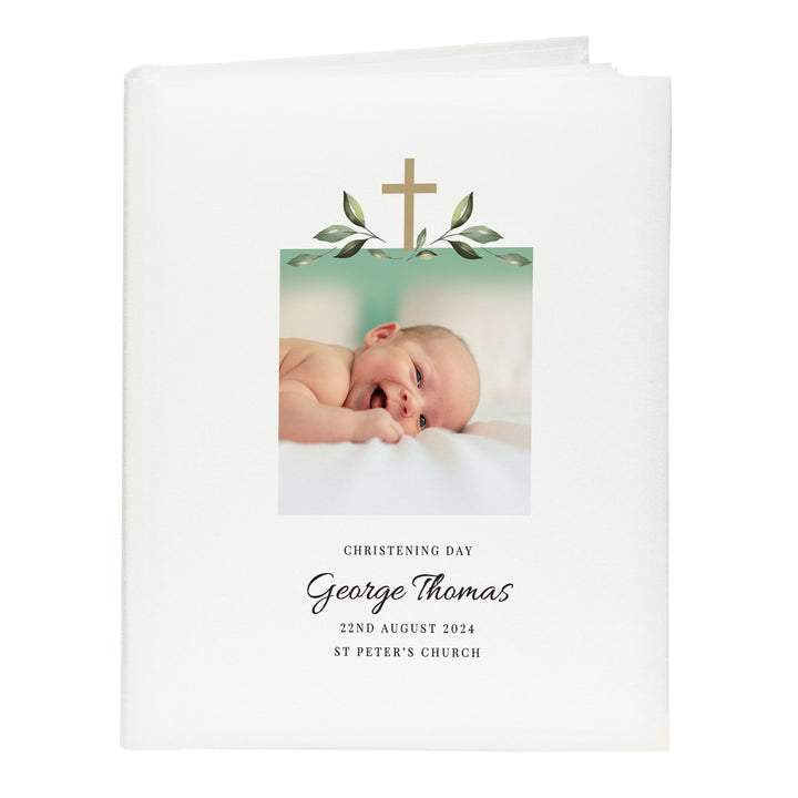 Personalised Christening Photo Upload Traditional Photo Album - part of the Photo Frames, Albums and Guestbooks collection