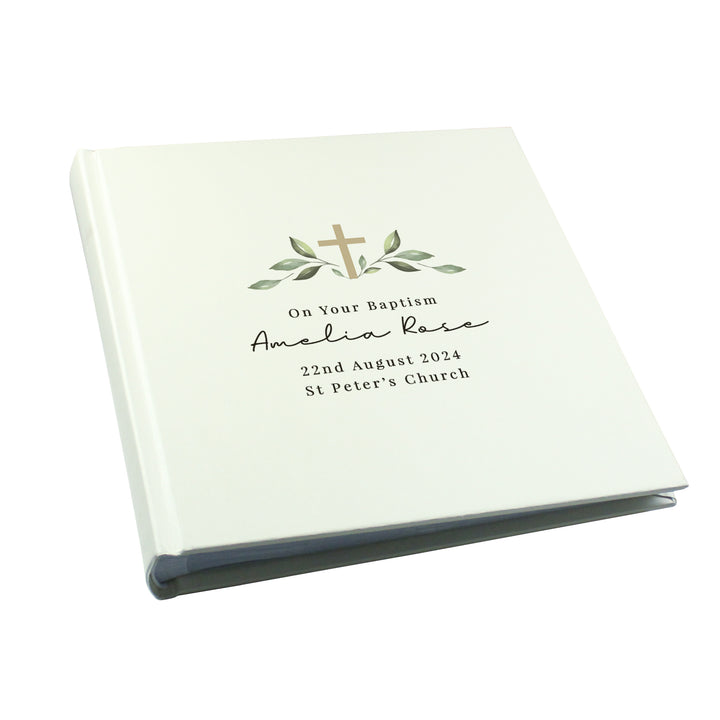 Personalised Religious Cross Square Photo Album in gift category Photo Frames, Albums and Guestbooks