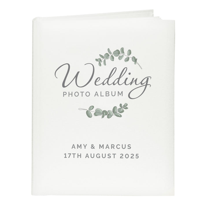 Buy Personalised Botanical Traditional Wedding Photo Album available now at www.giftsfinder.co.uk