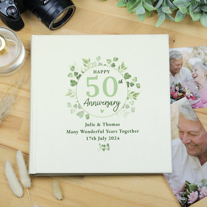 Buy Personalised Botanical Anniversary Photo Album available now at www.giftsfinder.co.uk