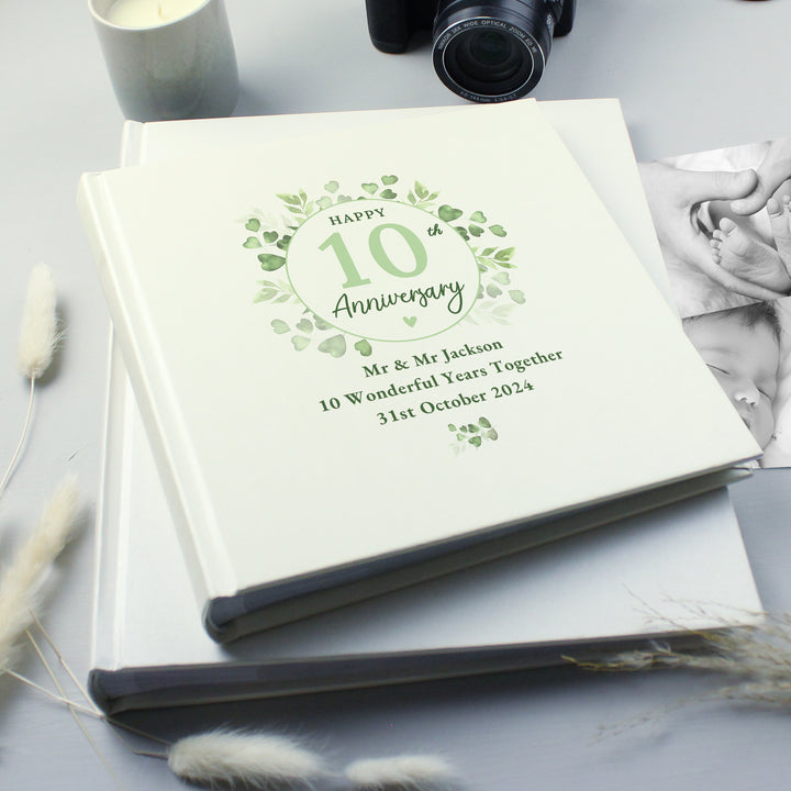 Buy Personalised Botanical Anniversary Photo Album available now at www.giftsfinder.co.uk