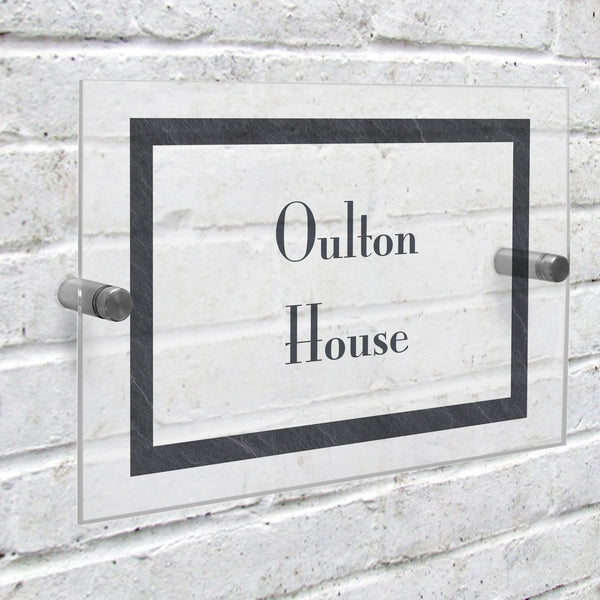 Personalised Slate Effect Acrylic House Sign - part of the Personalised House Signs & Plaques collection