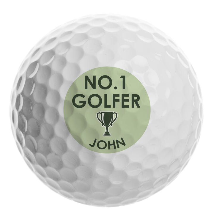 Personalised No.1 Golfer Golf Ball - part of the Gifts Finder Personalised Golf Gifts collection