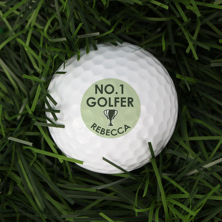 Personalised No.1 Golfer Golf Ball - part of the Gifts Finder Personalised Golf Gifts collection