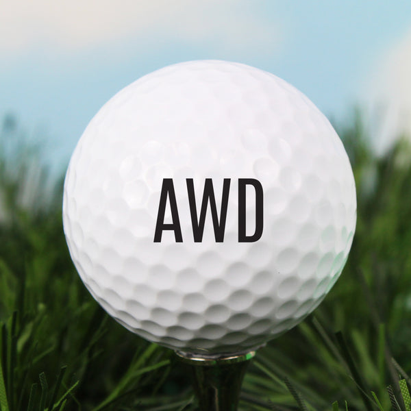 Buy Personalised Initials Golf Ball at www.giftsfinder.co.uk