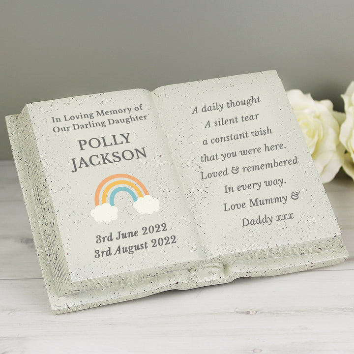 Personalised Rainbow Memorial Book in gift category Personalised Memorials