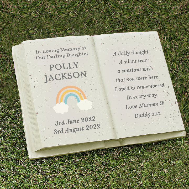 Personalised Rainbow Memorial Book in gift category Personalised Memorials