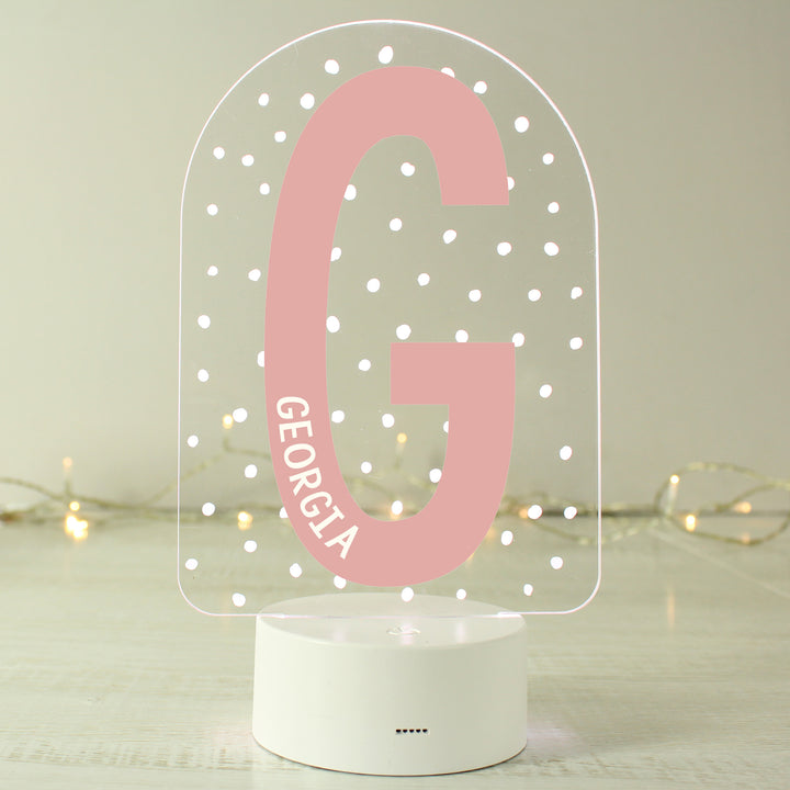 Buy Personalised Initial LED Colour Changing Night Light available now at www.giftsfinder.co.uk