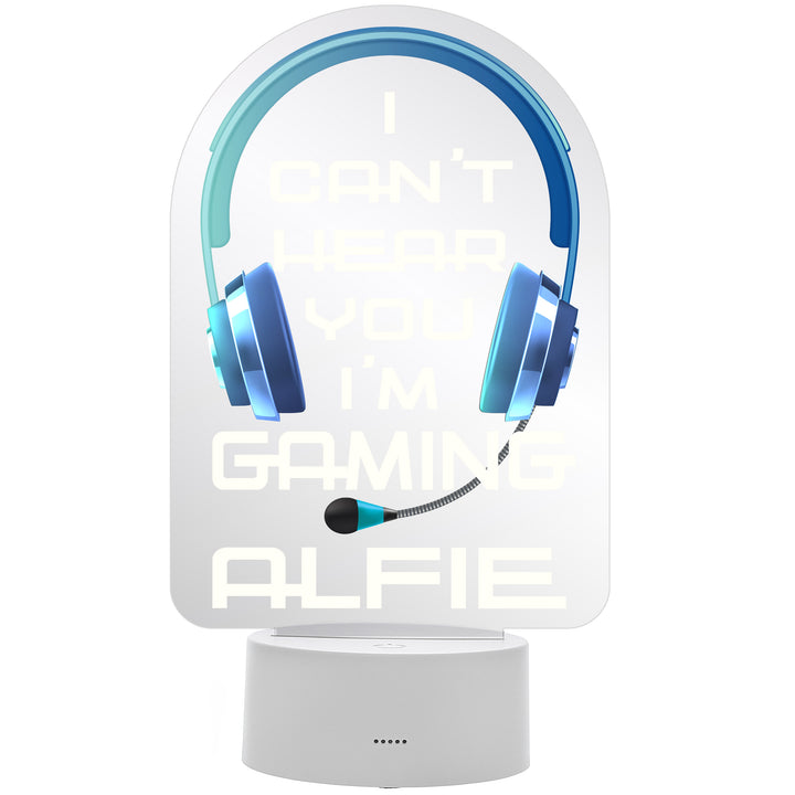 Personalised Blue Gaming LED Colour Changing Night Light - part of the Gifts Finder Personalised Childrens Night Lights & Lamps collection