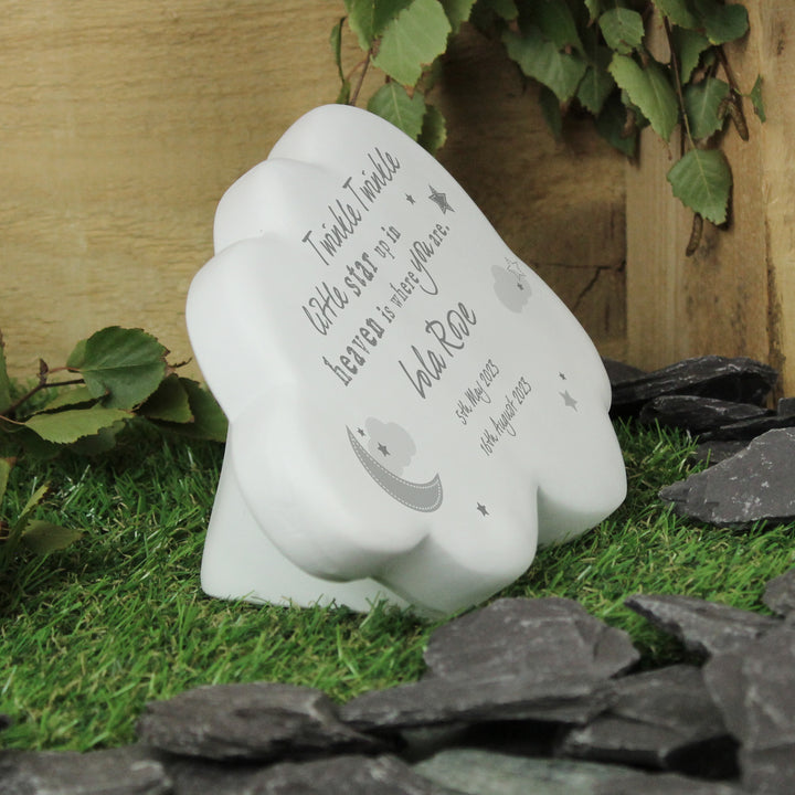 Personalised Twinkle Twinkle Resin Memorial Cloud in gift category Personalised Memorials