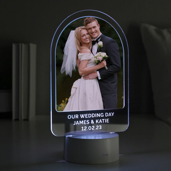 Buy Personalised Free Text & Photo Upload LED Colour Changing Light available now at www.giftsfinder.co.uk