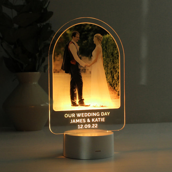 Buy Personalised Free Text & Photo Upload LED Colour Changing Light available now at www.giftsfinder.co.uk