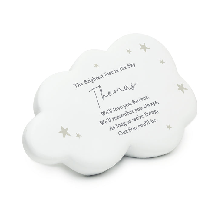 Personalised Stars Resin Memorial Cloud