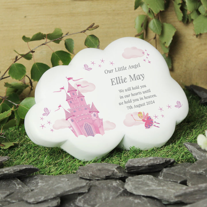 Buy Personalised Fairy Castle Resin Memorial Cloud available now at www.giftsfinder.co.uk