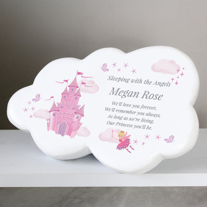 Buy Personalised Fairy Castle Resin Memorial Cloud available now at www.giftsfinder.co.uk