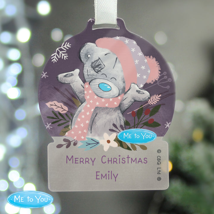 Buy Personalised Me to You Cosy Winter Acrylic Decoration available now at www.giftsfinder.co.uk