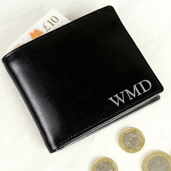 Buy Personalised Initials Leather Wallet available now at www.giftsfinder.co.uk