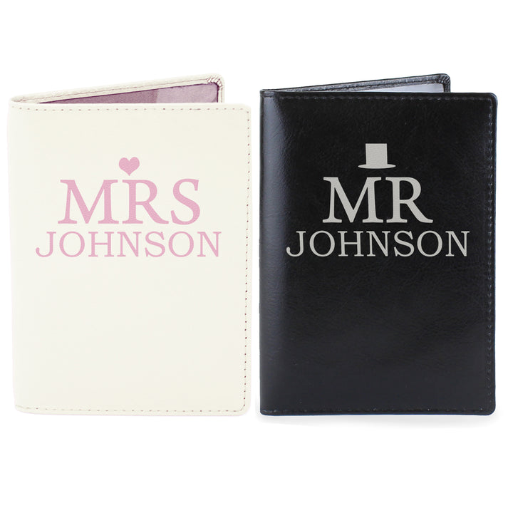 Personalised Mr & Mrs Passport Holders Set - part of the Gifts Finder Personalised Passport Holders collection