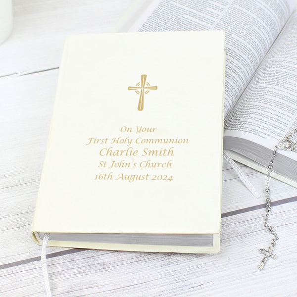 Buy Personalised Gold Companion Holy Bible - Eco-friendly available now at www.giftsfinder.co.uk