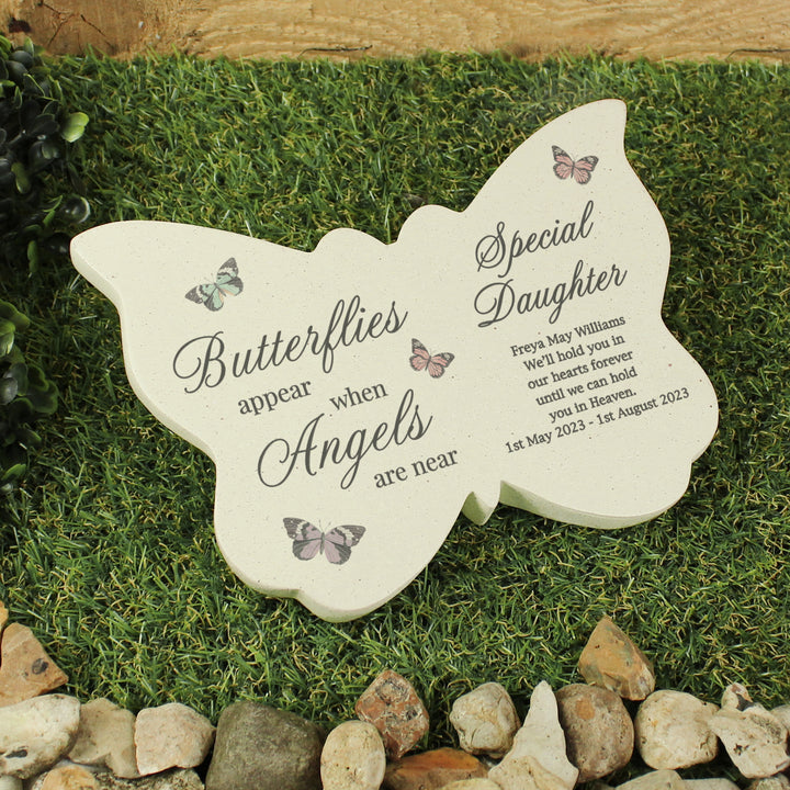 Buy Personalised Butterflies Appear Memorial Printed Resin Butterfly available now at www.giftsfinder.co.uk