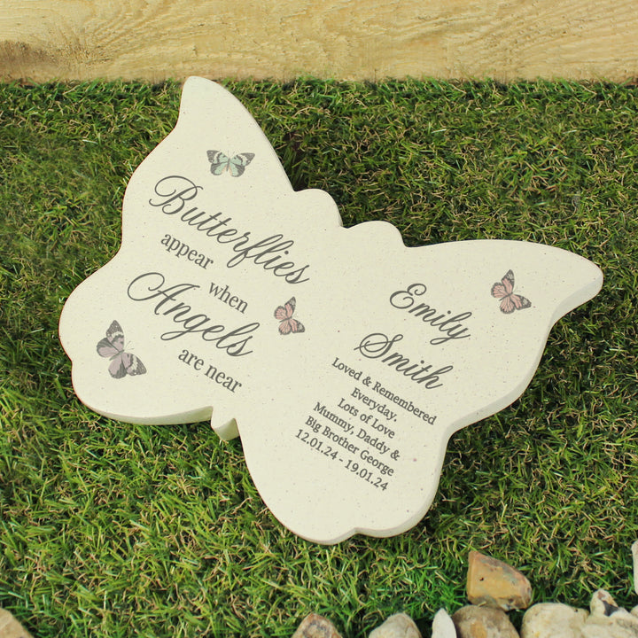 Buy Personalised Butterflies Appear Memorial Printed Resin Butterfly available now at www.giftsfinder.co.uk