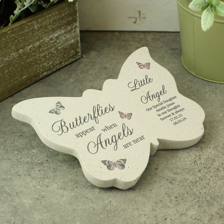 Buy Personalised Butterflies Appear Memorial Printed Resin Butterfly available now at www.giftsfinder.co.uk