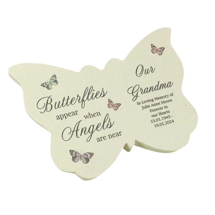 Buy Personalised Butterflies Appear Memorial Printed Resin Butterfly available now at www.giftsfinder.co.uk