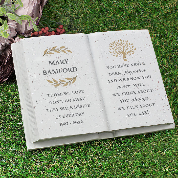 Buy Personalised Family Tree Memorial Resin Book available now at www.giftsfinder.co.uk