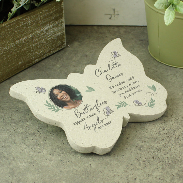 Personalised Butterflies Appear Photo Upload Memorial Resin Butterfly - part of the Gifts Finder Personalised Memorials collection