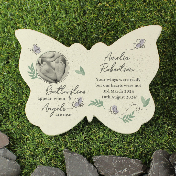 Personalised Butterflies Appear Photo Upload Memorial Resin Butterfly - part of the Gifts Finder Personalised Memorials collection